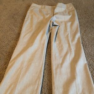 Ann Taylor Signature cream lined trousers 14